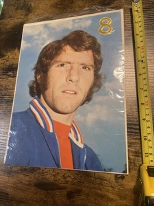 Vintage 1970s Unused Birthday Card Football Alan Ball Arsenal Club World Cup - Picture 1 of 3