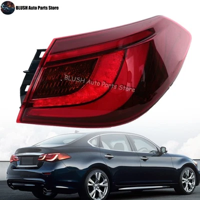 Luz trasera exterior derecha para Infiniti Q70 Q70L 2015 2016 2017-2019 lámpara de freno trasera Foto 1 de 4