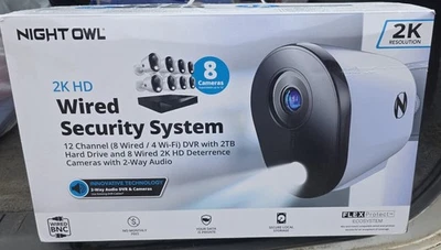 Night Owl 2K HD Wired Security System, 8 Cameras with 2 Way Audio, 2TB Harddrive - Image 1 of 4