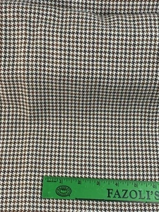 3 Yard Vintage deutsche WOLLE Hahnentritt STOFF gewebter Mantel braun rost beige x 55" - Bild 1 von 9