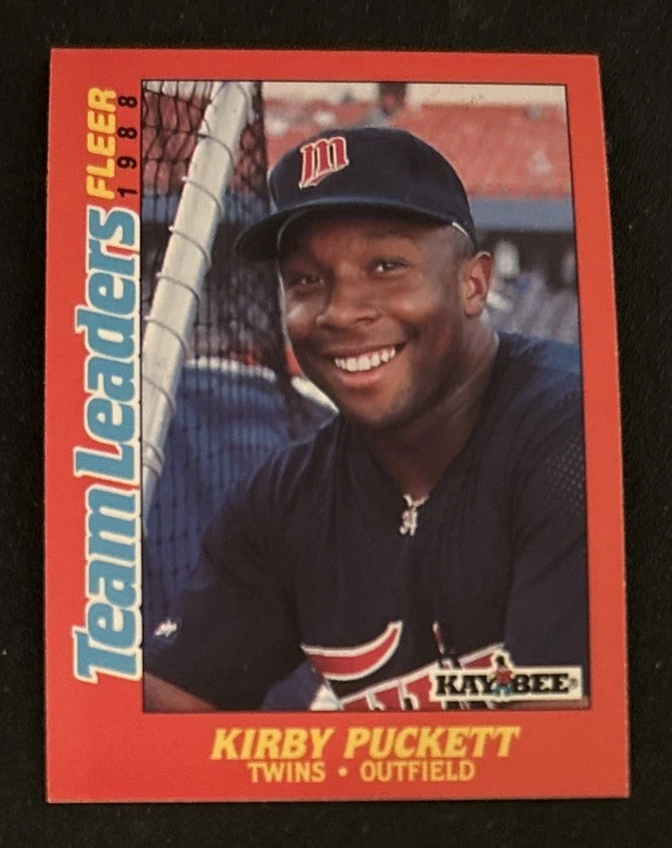 1988 Fleer Kay Bee Toys Team Leaders Kirby Puckett #26 Twins HOF OF VG Centered! - Image 1 of 2