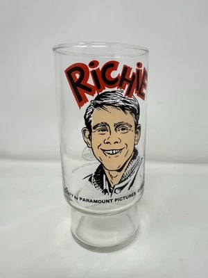 1977 Happy Days--Richie---Dr Pepper 宣传玻璃--精美颜色 — 第 1/4 张图片