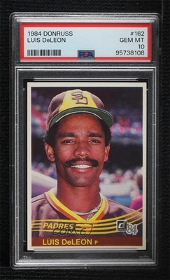 Donruss Luis DeLeon #162 1984 PSA 10 GEM MT Foto 1 de 2