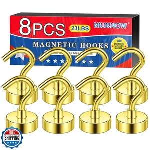 Niuknow Ganci Magnetici, Magneti Resistenti con Gancio, 23lbs Ganci Magnetici per - Foto 1 di 5