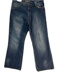 DHJC 1865 Original 5 Pocket Mens Heavy Duty Boot Cut Denim Jeans Size 34x30 - Picture 1 of 18