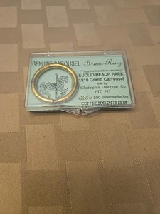 Euclid Beach Park 1st Commemorative Brass Ring Souvenir 1998 #180 of 500 - Picture 1 of 4