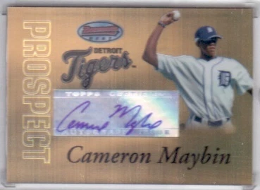 2007 Bowman's Best GOLD AUTO Cameron Maybin RC #d/50 - Image 1 of 1