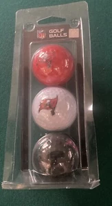 Tampa Bay Buccaneers Golf Balls Complete Sleeve of 3 NFL Officially Licensed New - Picture 1 of 2