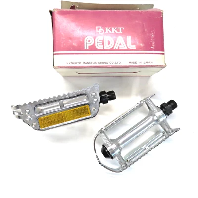 Pedales KKT-KFII vintage aleación ponderada y acero cromado 9/16" Foto 1 de 4