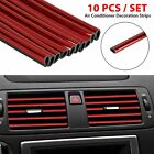10pcs Universal Air Conditioner Outlet Decoration Strip Car Interior Accessories