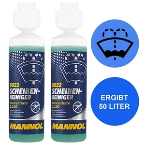 500mL MANNOL SCHEIBEN REINIGER WISCHWASSER KONZENTRAT 1:100 AUTO GLAS REINIGUNG - Bild 1 von 3