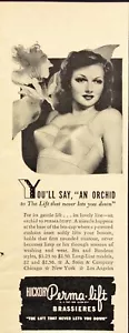 1943 Hickory Perma Lift Büstenhalter Never Let's You Down WWII Vintage Print Ad - Bild 1 von 6