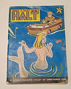 Halt Army & Navy Gags Humor Digest June 1944 Crestwood Publishing - Picture 1 of 9