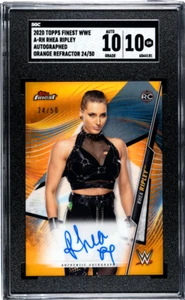 2020 Topps Finest Wwe Rhea Ripley #A-RH SGC 10 - Picture 1 of 2