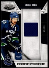 2010-11 Panini Certified Fabric of the Game Henrik Sedin 020/250 Vancouver