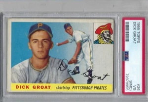 Tarjeta de béisbol Topps 1955 #26 Dick Groat Pittsburgh Pirates clasificación PSA 3 MC - Imagen 1 de 2