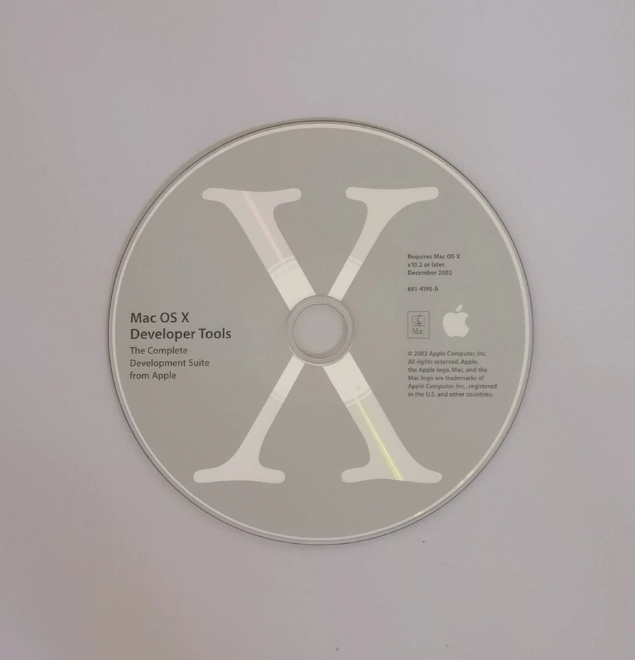 Mac OS  herramienta para desarrolladores software disco CD 2002 v10.2  - Imagen 1 de 1