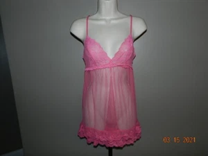 Victoria's Secret Babydoll hellrosa Netz Spitze S - Bild 1 von 4