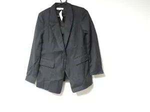 H&M Fitted jacket Pin Stripe Navy Size UK 10 EU 36 rrp £30 NH192 GG 11 - Picture 1 of 4