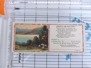 Premio de Asistencia Perfecta Taylor County Iowa De Colección, Sin Usar - Imagen 1 de 2