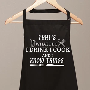 Lustige Schürzen für Männer Frauen Neuheit Koch Küche Backen Kochen BBQ Vatertag - Bild 1 von 10