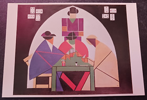 postcard 1983 Theo Van DOESBURG Card Players Art Unlimited Amsterdam  unposted