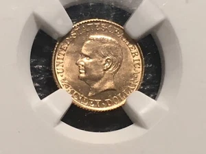 1916 mckinley gold dollar NGC unc. details cleaned????? Holder Scratches Nice! - Picture 1 of 4