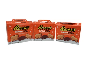 3x Reese’s Dipped Animal Crackers 3.75Oz Ea Peanut Butter Flavor + Chocolate NEW - Picture 1 of 15