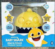 NEW Nickelodeon Pinkfong BABY SHARK Alarm Clock Bluetooth Speaker Sound System