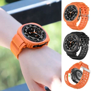Correa suave correa de silicona + funda para parachoques para reloj Samsung Galaxy Ultra 47 mm - Imagen 1 de 27