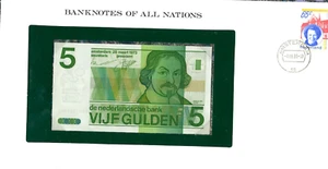 Banknotes of All Nations Netherlands 5 gulden 1973 P-95 UNC Birthday 2495382003 - Picture 1 of 3