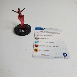 DC Heroclix Red Tornado #021 Superman Wonder Woman Set Uncommon w/ Card