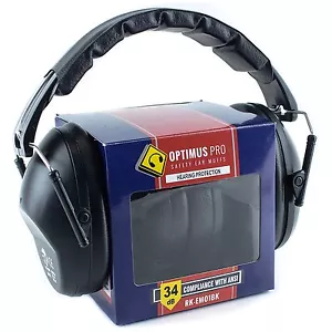 RK Shooting Hearing Protection Ear Muff Ear Defender Folding-Padded Head Band-BK - Picture 1 of 8