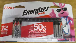 NUOVE 24 CONFEZIONI BATTERIE ENERGIZER MAX AAA SCADENZA 12/2036 SPEDIZIONE GRATUITA - Foto 1 di 3