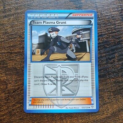 Team Plasma Grunt 125/135 - LP BW Plasma Storm - Pokemon 2012 TCG Card