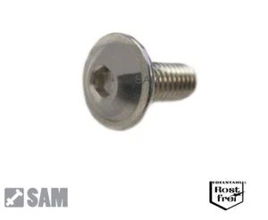 25 Stück M2X8 Innensechskant ISO7380 mit Flansch A2 - Flanschschrauben M2 - Bild 1 von 1