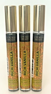 3 NEW VICTORIA'S SECRET RICH VANILLA FRAGRANCE MIST 7 ML 0.23 FL OZ EACH - Picture 1 of 3