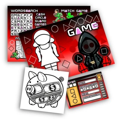 MY KINDA PARTY Symbol Games 36-Piece Party Favour Pack - Fun Squid Gifts for Kids' Parties