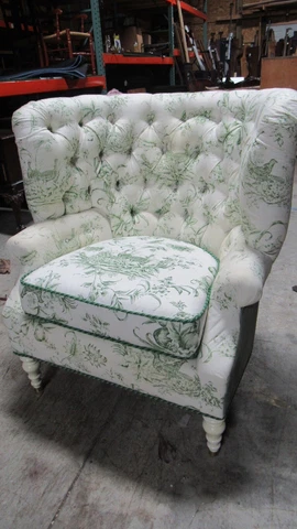 Green Designer Peacock Chair Beautiful Cover