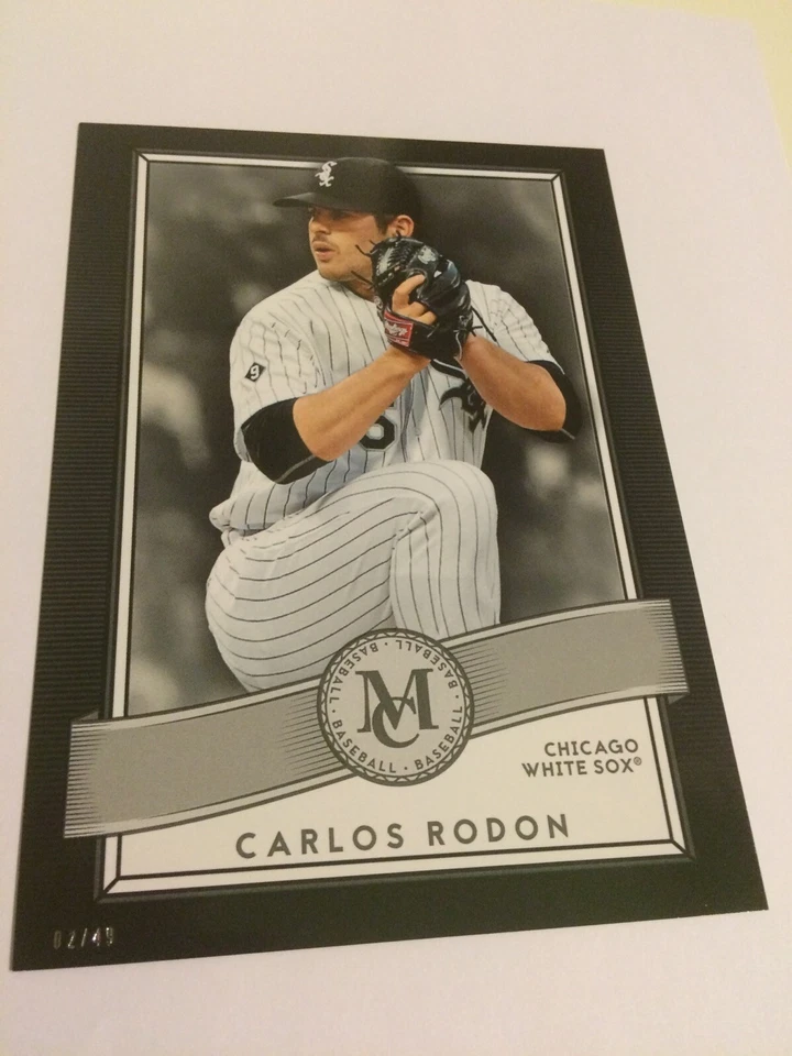 2016 Topps Museum Collection Jumbo 5x7 Carlos Rodon White Sox 86 #'d 02/49 - Image 1 of 1