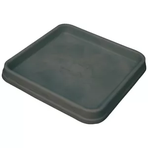 Sottobicchieri BIANCA quadrati in plastica in antracite - Foto 1 di 1