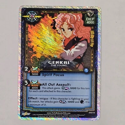 Yu Yu Hakusho TCG Genkai The Young S49/176 Ghost Files Spirit Rare Ships FAST - Image 1 of 4