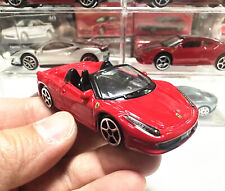 Bburago 1:64 Ferrari 458 Spider Red Diecast Metal Model Boy Toy Car New in Box