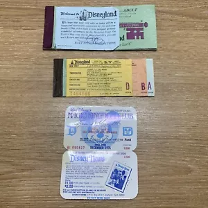 Vintage 1970 Disneyland Original Ticket Book Adult Manic Key Tickets Disney Lot - Picture 1 of 8