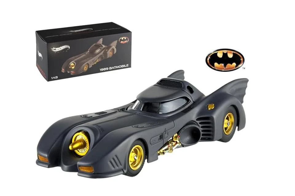 Batman Batmobile 1989 Elite Series 1 43 Die-cast X5494 HotWheels Hot Wheels