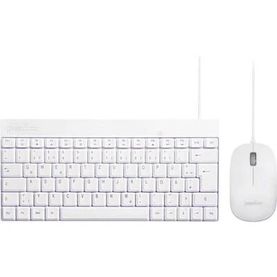 Perixx PERIDUO-212 W Kabelgebunden Tastatur, Maus-Set Deutsch, QWERTZ Weiß - Bild 1 von 3