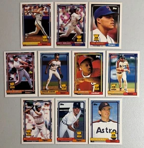1992 Topps All Star Rookie Team subset 10 cards Gold Cup (Rodriguez, Bagwell) - Picture 1 of 1