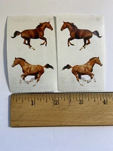 Lot of 2 Modules GALLOPING HORSE Photoessence Foil 4 Stickers Mrs.Grossman's - Picture 1 of 3