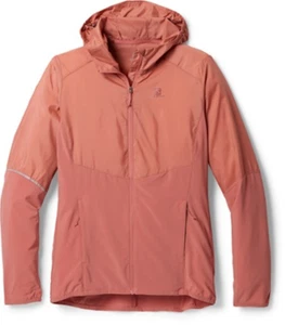 Salomon Agile FZ Hoodie Jacket Size Small Salomon Womens Running Wind Jacket - Picture 1 of 4
