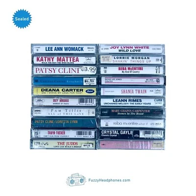 20 SEALED Country Cassette Tapes #2: Patsy Cline Judds Reba Shania LeAnn Tillis - Image 1 of 3